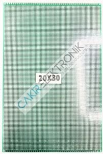 200x300mm PCB 20x30CM ÇİFT YÜZLÜ DELİKLİ PERTİNAKS