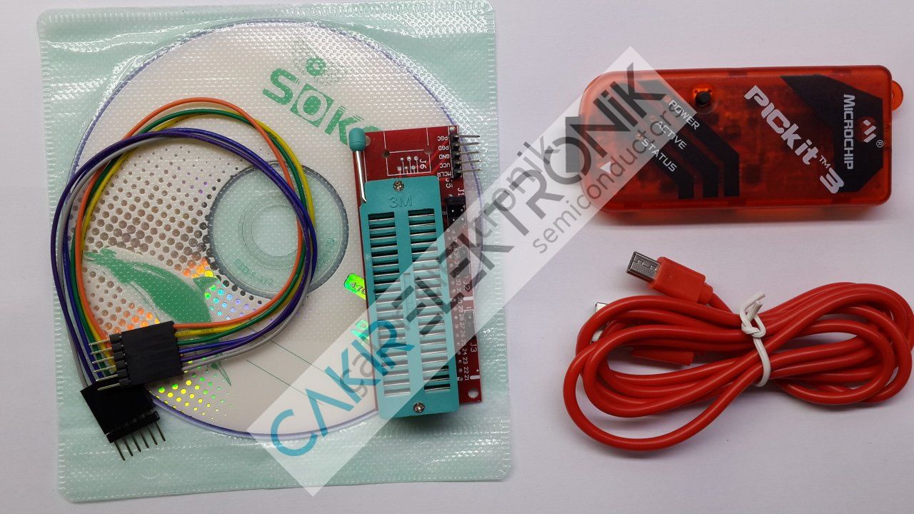 PIC KIT3 - PICKIT3 -pickit3 -pic kit 3  PIC PROGRAMLAMA KARTI