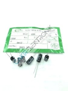 220MF - 220UF - 25V 6X12MM KONDANSATÖR