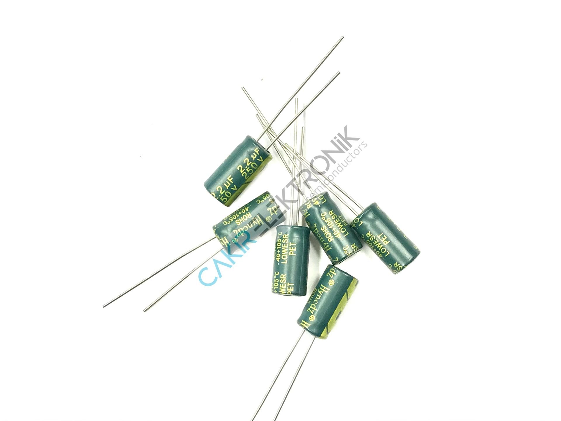 2,2MF 250V  2,2UF 250V , 2.2MF 250V  , 2.2UF 250V   6X12MM KONDANSATÖR