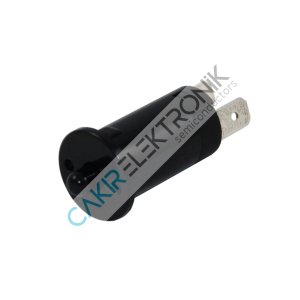 MOBİLYA KAPAK SWITCH (TERS) - TERS DOLAP SWITCH -SİYAH- NORMALDE KAPALI ÇAP12MM PBS-25C ON-(OFF) BLACK IC187A